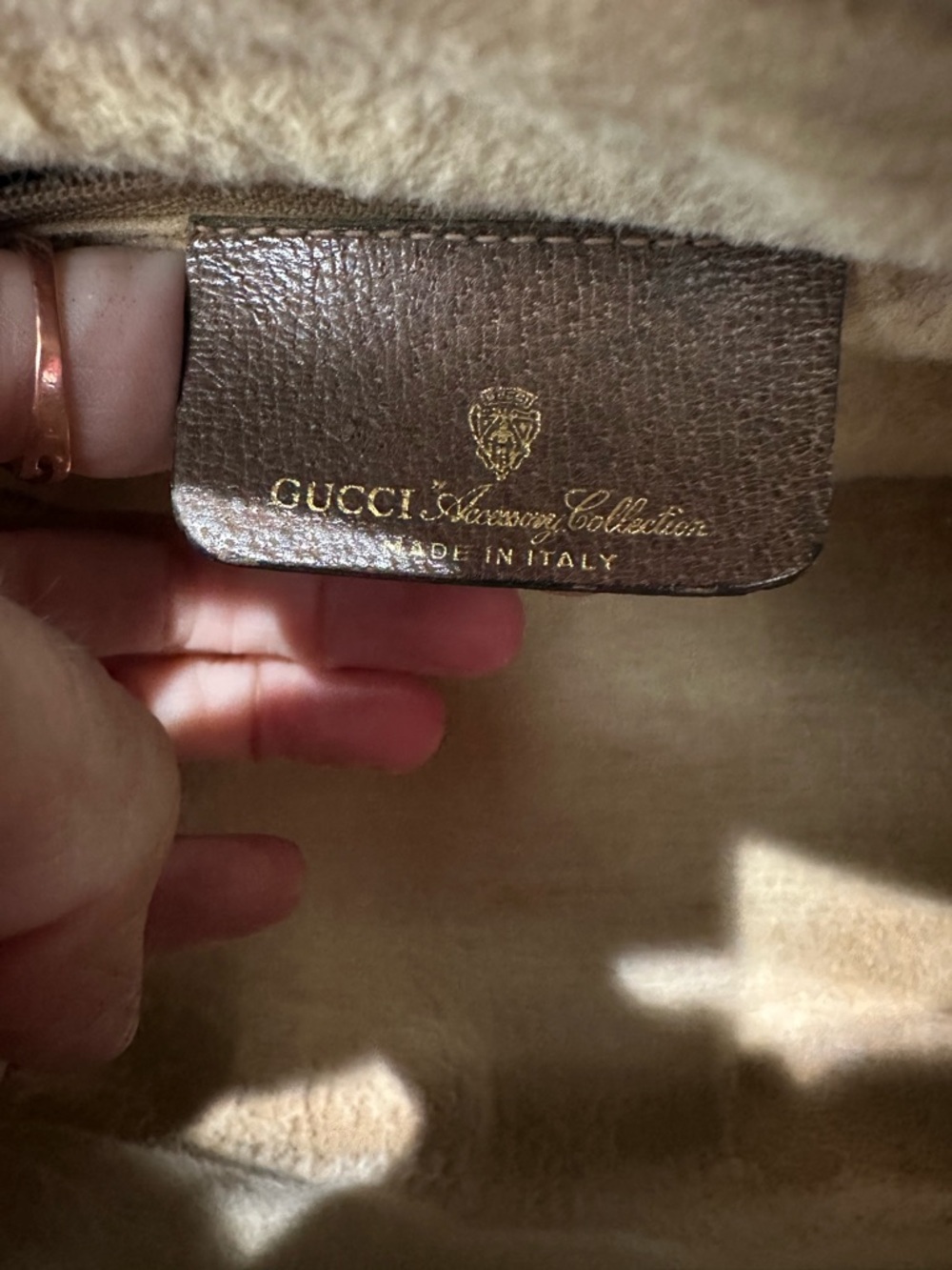 Vintage Gucci GG Supreme Boston Mini Bag Sherry Line Web Stripe 70s Italy - Picture 14 of 15